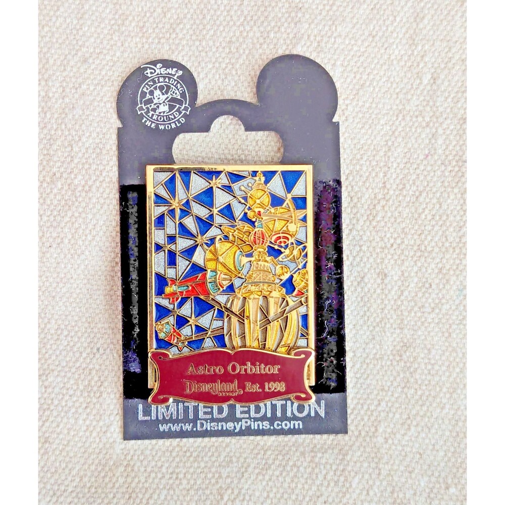 Disneyland Astro Orbitor Stained Glass Pin Cast Member Exclusive